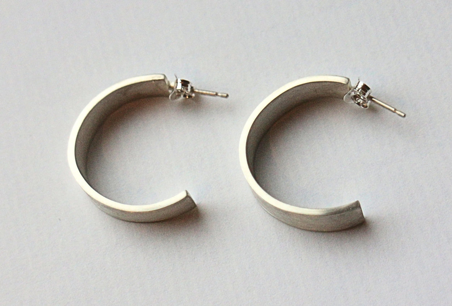 Earrings Chunky Hoops - Sterling Silver homeware shops bristol gift shops bristol Amelia Stone Jewellery