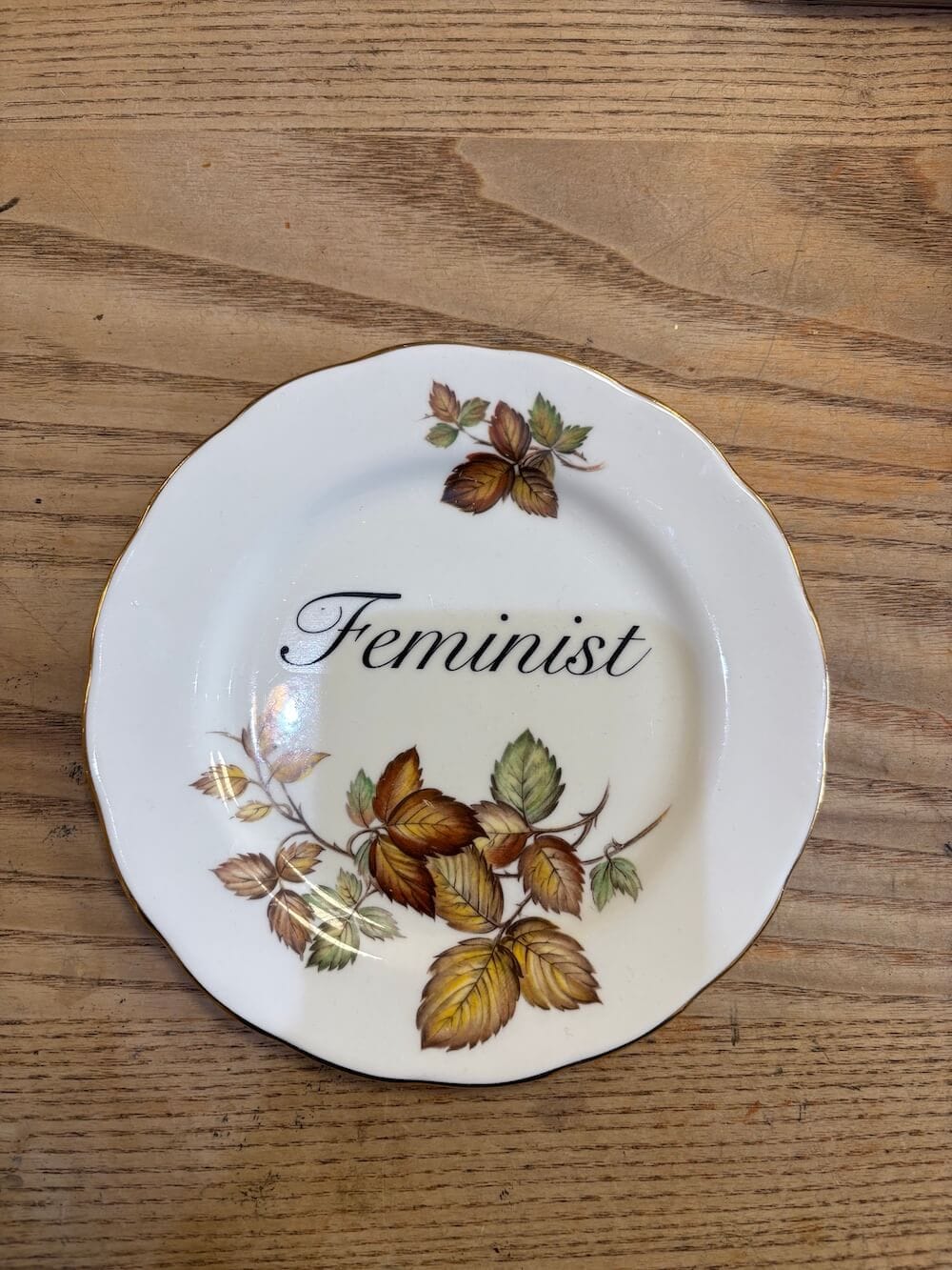 Ceramics #80 Decorative Wall Plate - Feminist (multiple designs) - *As Seen In The Guardian Gift Guide homeware shops bristol gift shops bristol Beau & Badger