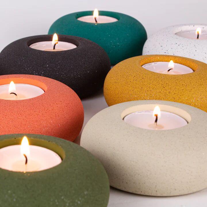 Candle Holder Pebble Tealight Holder - Various Colours homeware shops bristol gift shops bristol Desire North Design