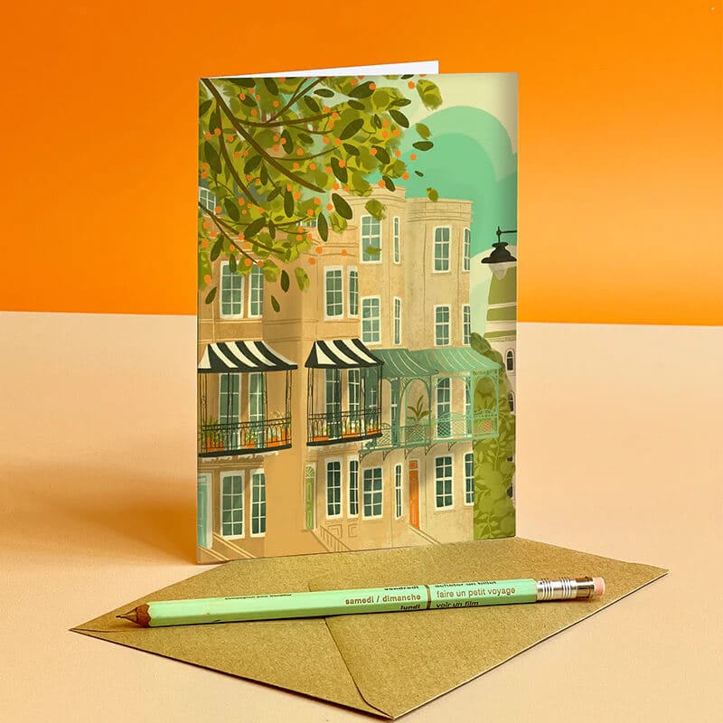 Greetings Card Clifton Houses Greeting Card Bristol Scenes Greetings Card (various designs) homeware shops bristol gift shops bristol Emy Lou Holmes