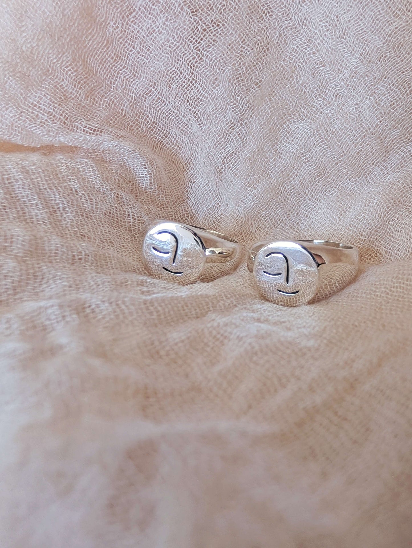 ‘Luna Signet Ring' - Silver Ring (various sizes) homeware shops bristol gift shops bristol Honey Coast Studio