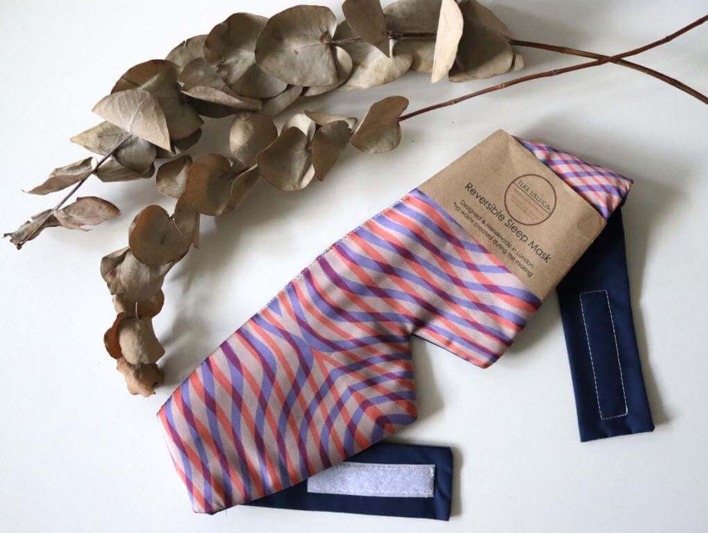 Sleep Mask Sleep Mask (Reversible) Bamboo Silk 'Cotton Candy homeware shops bristol gift shops bristol Ilke Usluca Design