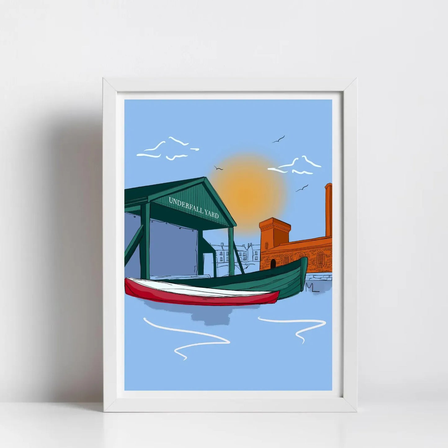 Underfall Yard - Art Print (various sizes) homeware shops bristol gift shops bristol Made By Meg