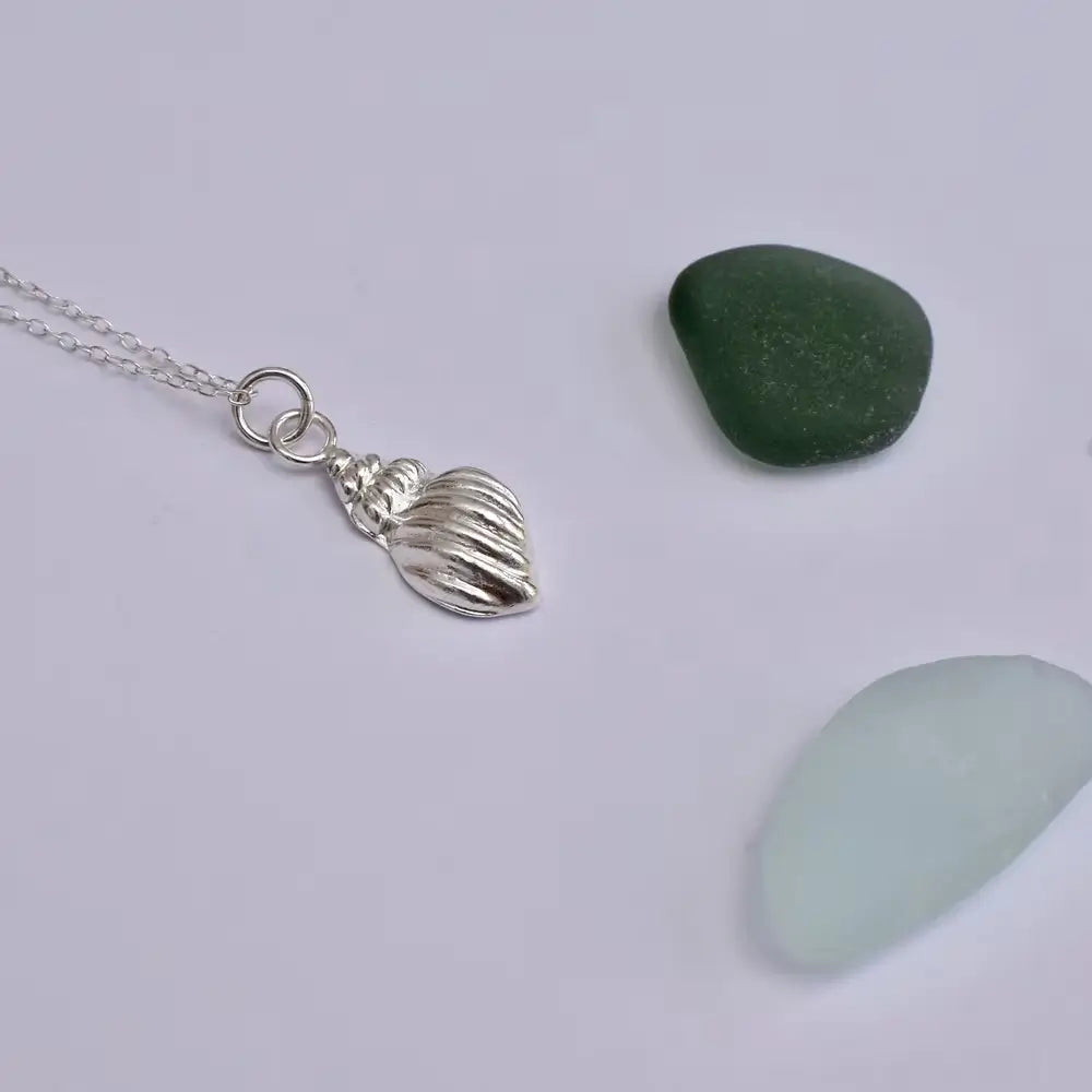 Jewellery Recycled Silver ‘Shell’ Necklace (various styles) homeware shops bristol gift shops bristol Nautilus Designs