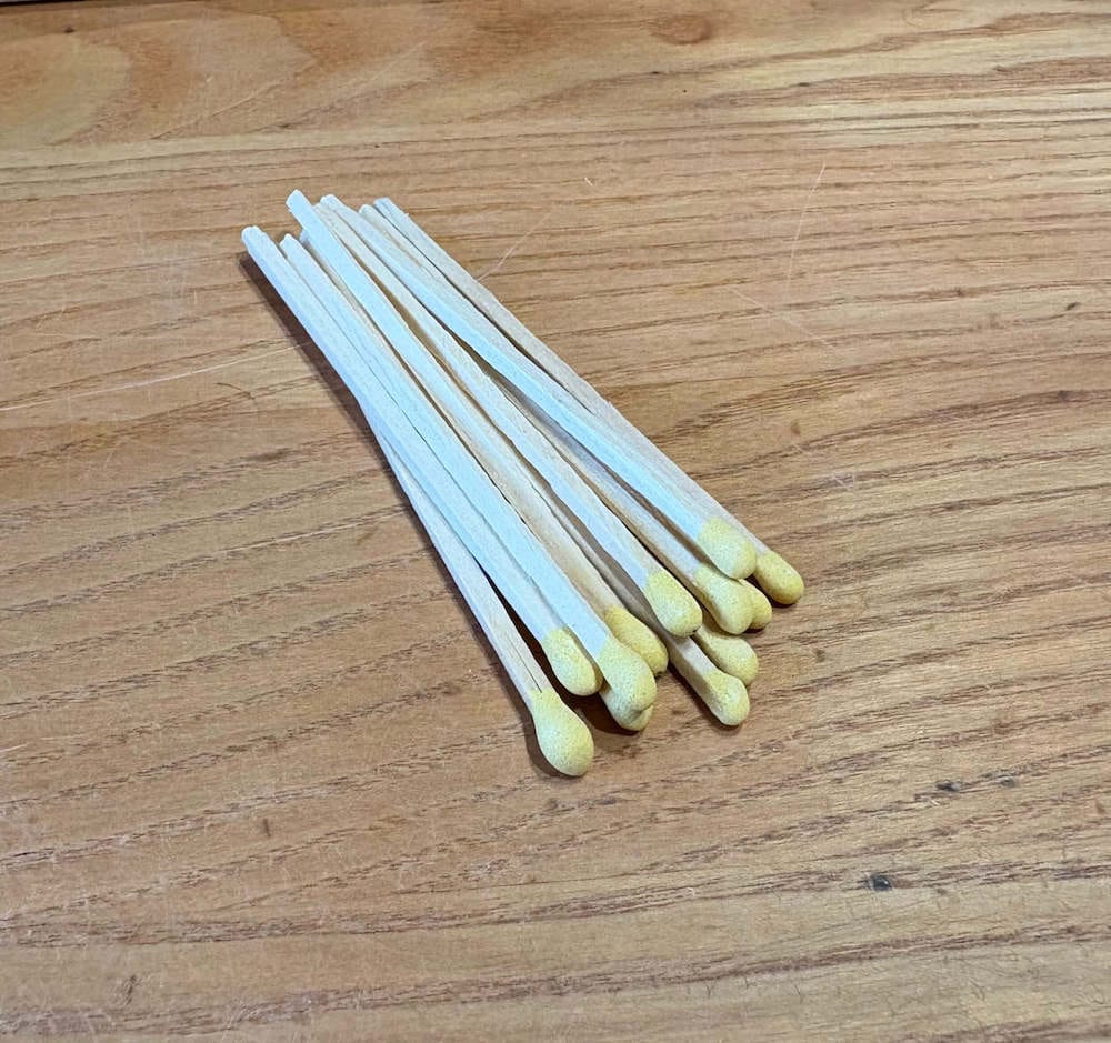 Long Matches Yellow Long Matches (Various Colours) homeware shops bristol gift shops bristol Prior Shop
