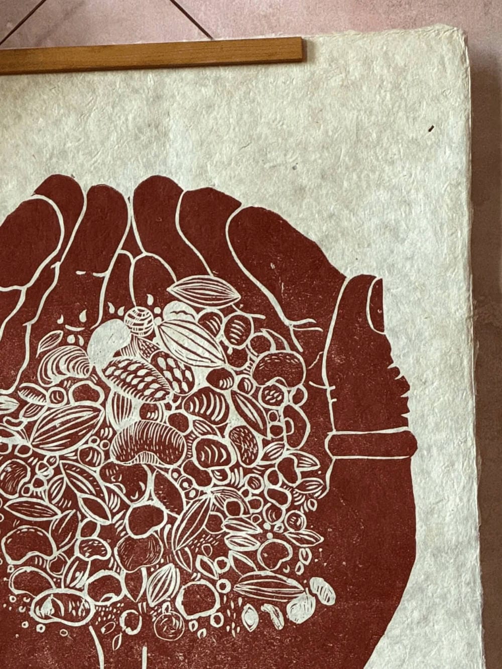 Lino Prints Lino Print 'Seeds' homeware shops bristol gift shops bristol Rosanna Morris