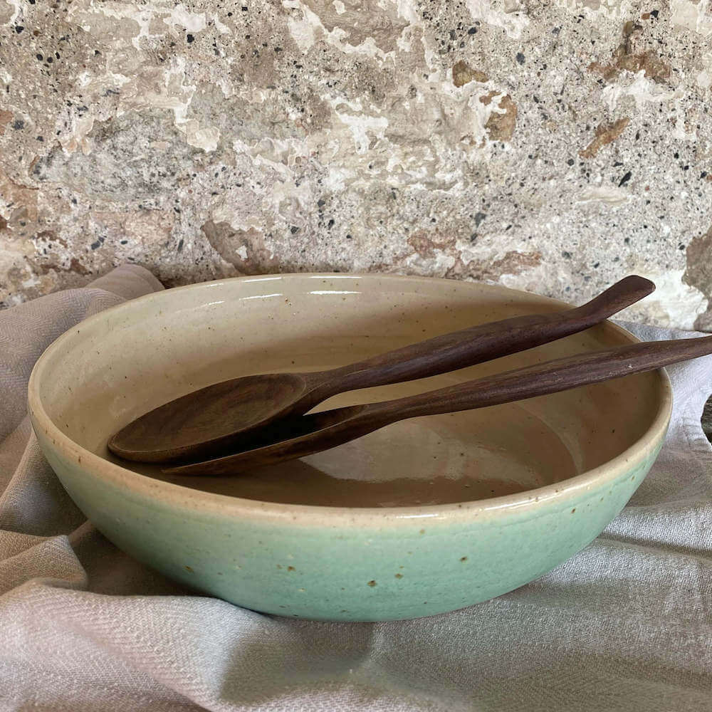 Handmade Bowls Eucalyptus Large Wide Bowl (5 colour options) homeware shops bristol gift shops bristol The Village Pottery
