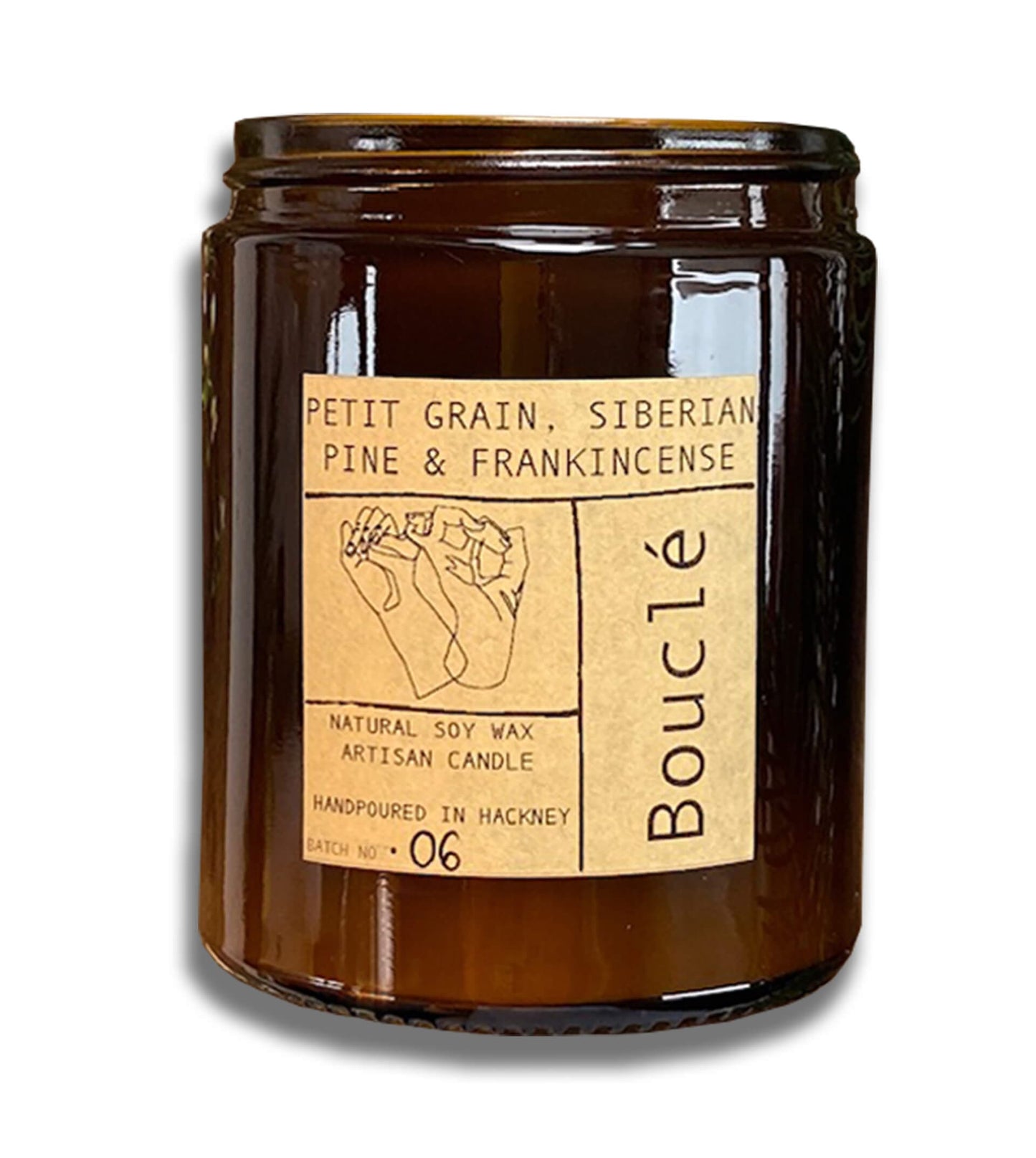 Candle Christmas Candle: Petitgrain, Siberian Pine & Frankincense homeware shops bristol gift shops bristol Bouclé