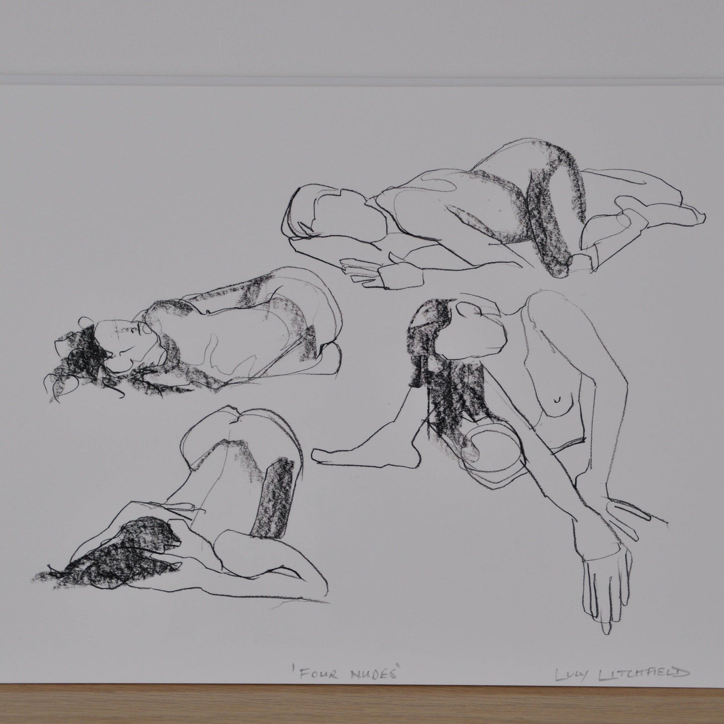 Prints Printed Figures - 'Four Nudes' homeware shops bristol gift shops bristol Lucy Litchfield