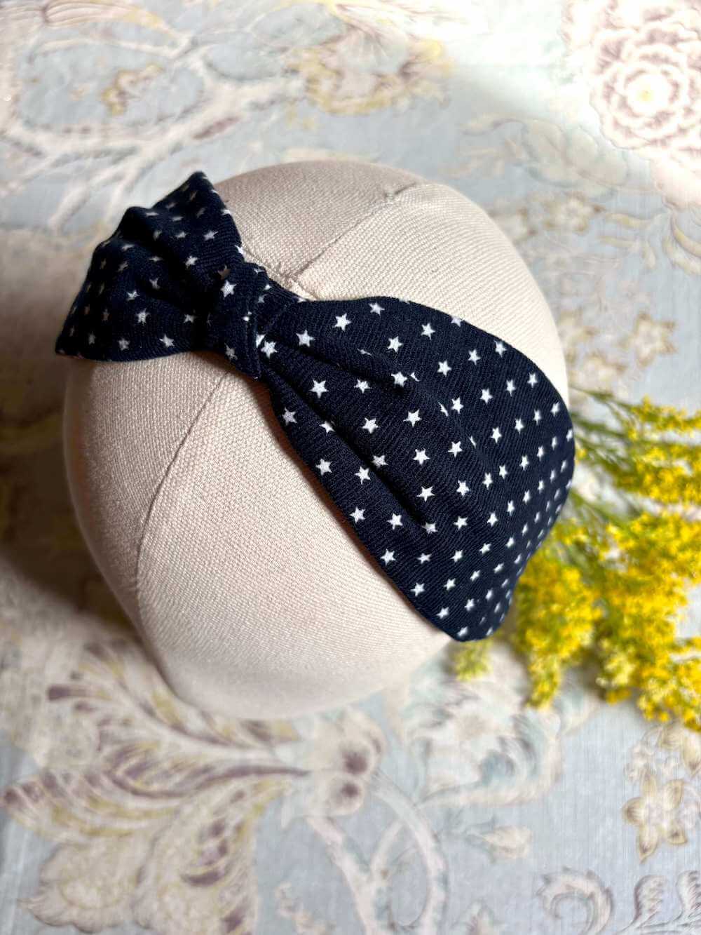Corduroy Headbands Navy Star Corduroy Headbands homeware shops bristol gift shops bristol Able Mabel