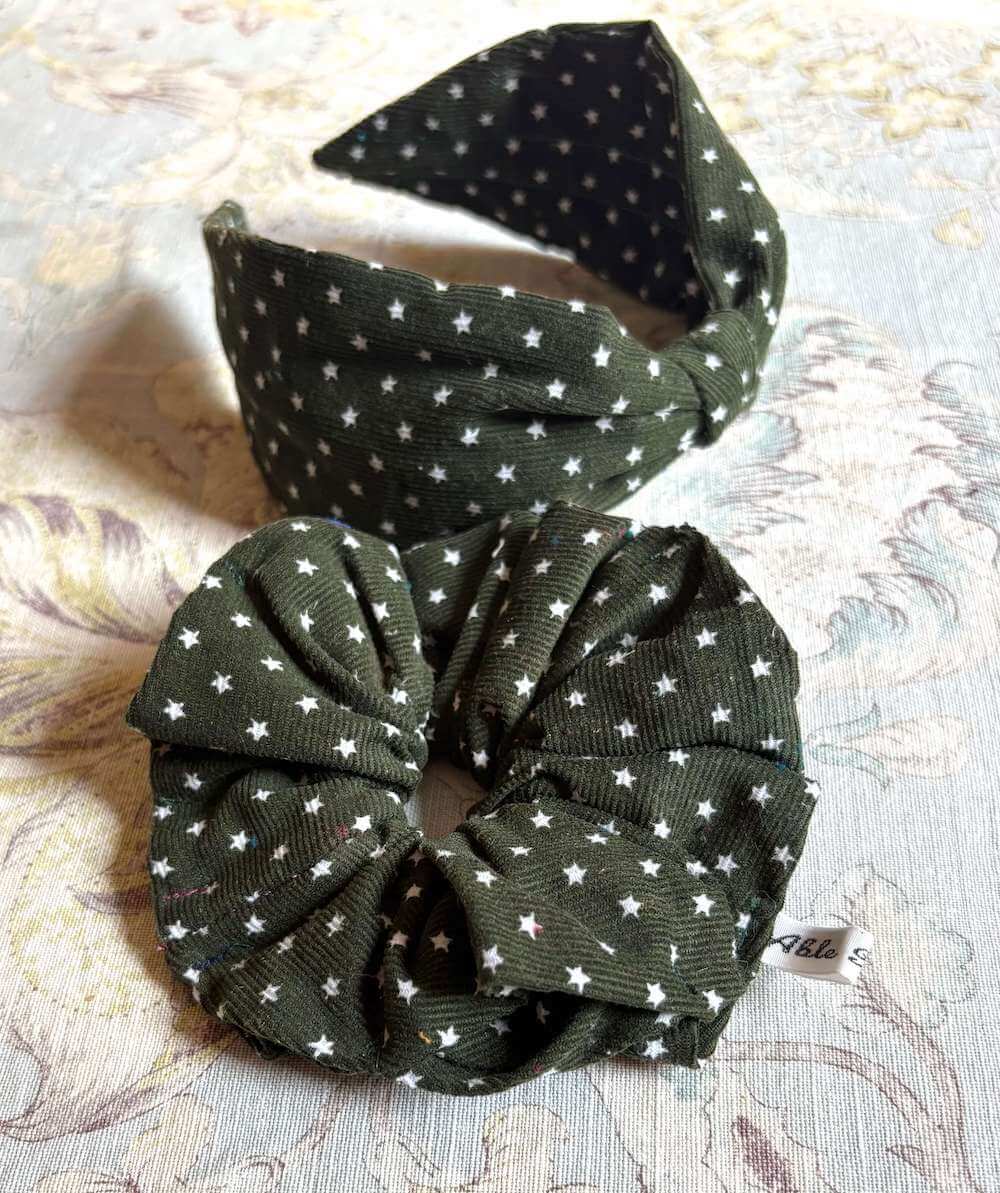 Corduroy Headbands Olive Star Corduroy Headbands homeware shops bristol gift shops bristol Able Mabel