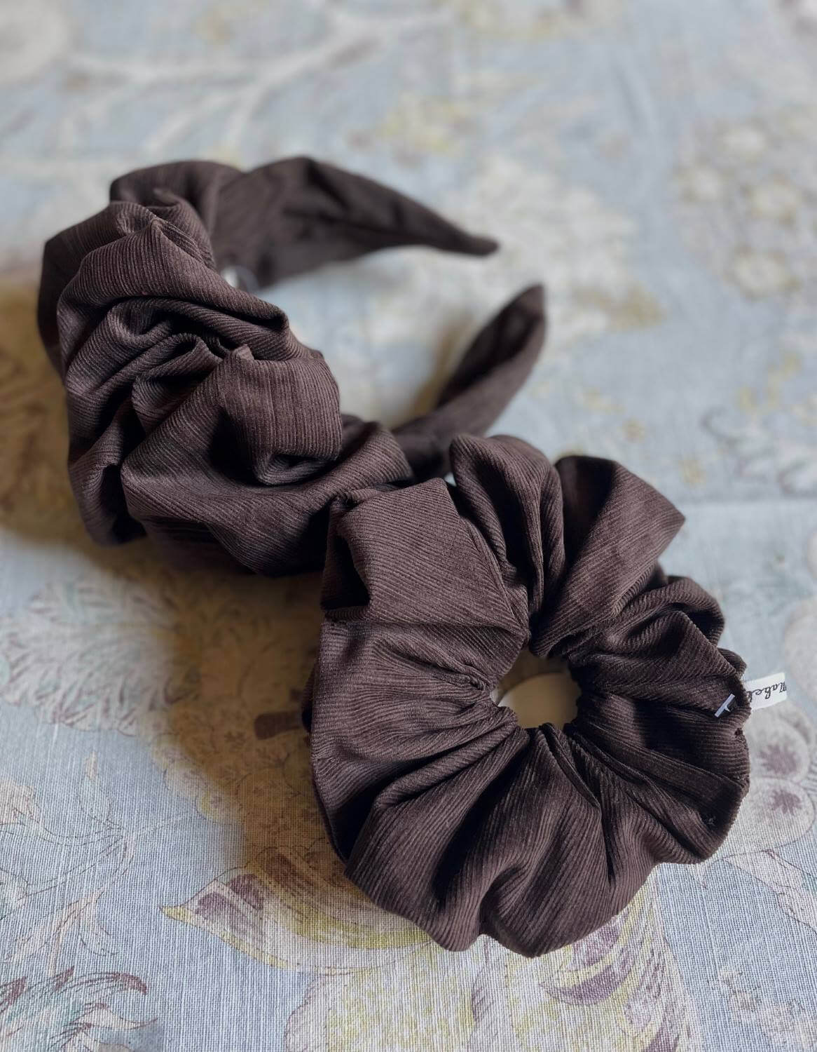 Cocoa Corduroy Scrunchies homeware shops bristol gift shops bristol Able Mabel