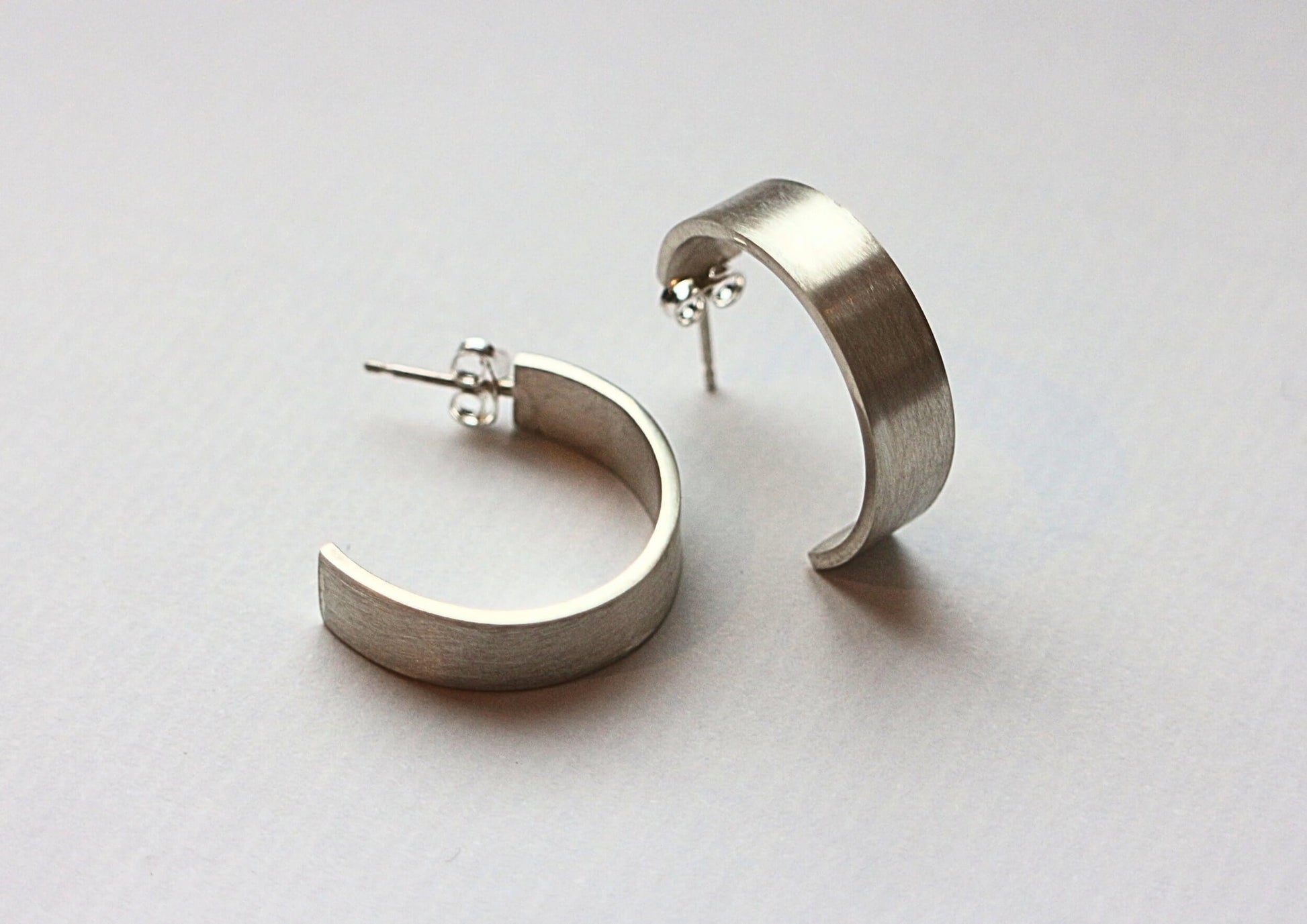 Earrings Chunky Hoops - Sterling Silver homeware shops bristol gift shops bristol Amelia Stone Jewellery