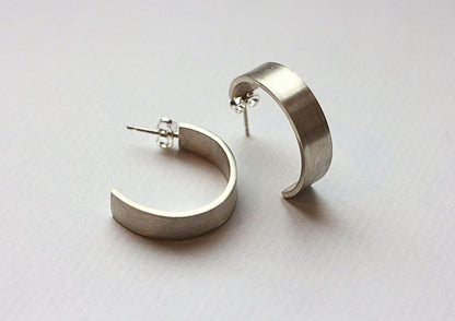 Earrings Chunky Hoops - Sterling Silver homeware shops bristol gift shops bristol Amelia Stone Jewellery