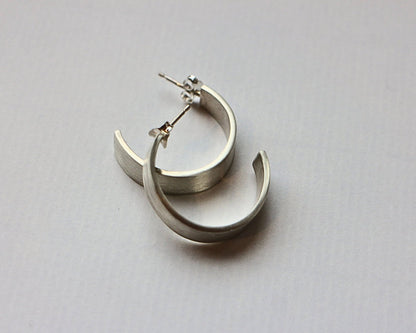 Earrings Chunky Hoops - Sterling Silver homeware shops bristol gift shops bristol Amelia Stone Jewellery