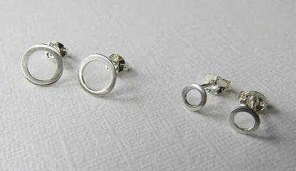 Earrings 'Knot' Studs - Sterling Silver  (two sizes) homeware shops bristol gift shops bristol Amelia Stone Jewellery