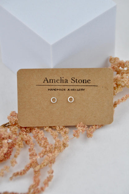Earrings 'Knot' Studs - Sterling Silver  (two sizes) homeware shops bristol gift shops bristol Amelia Stone Jewellery