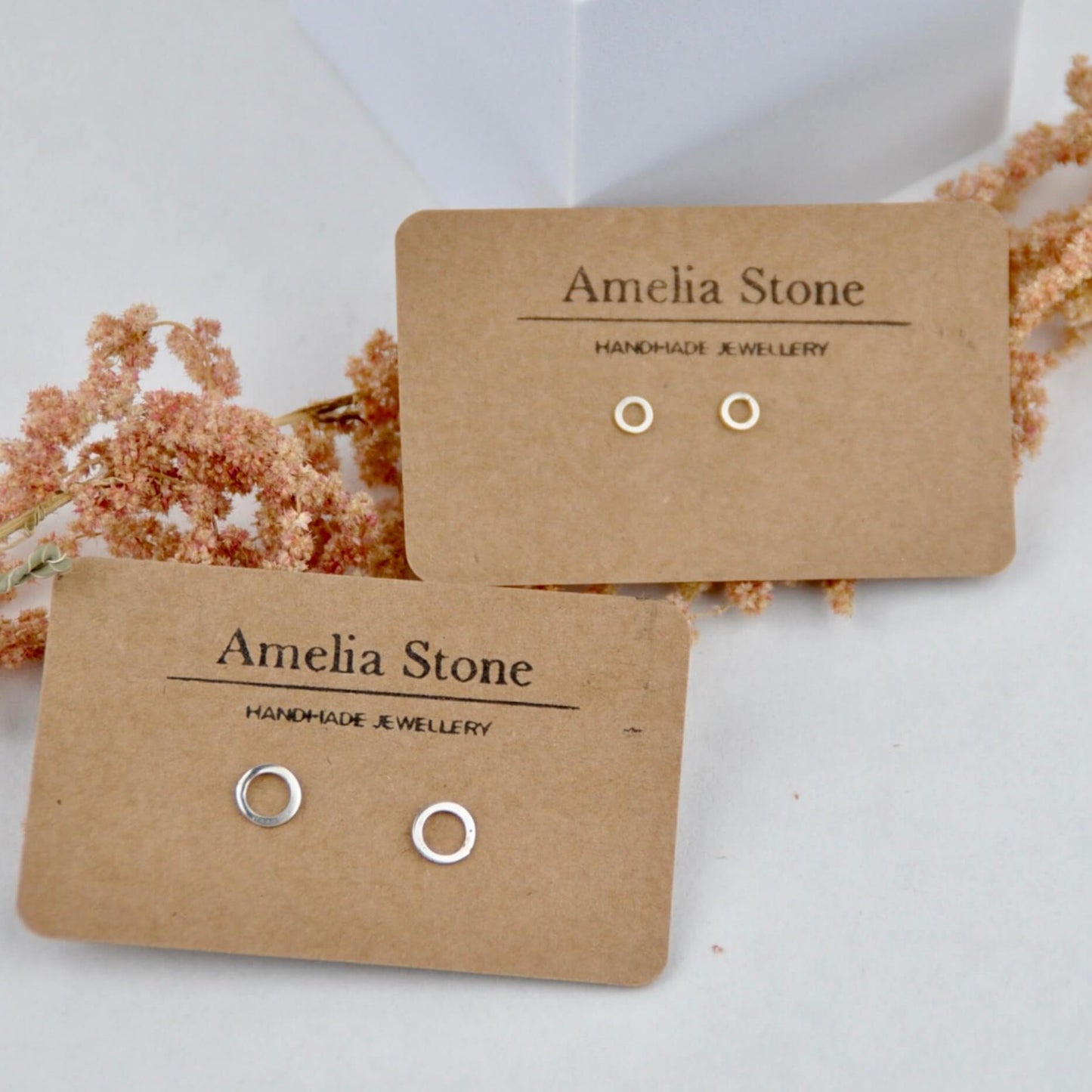 Earrings 'Knot' Studs - Sterling Silver  (two sizes) homeware shops bristol gift shops bristol Amelia Stone Jewellery