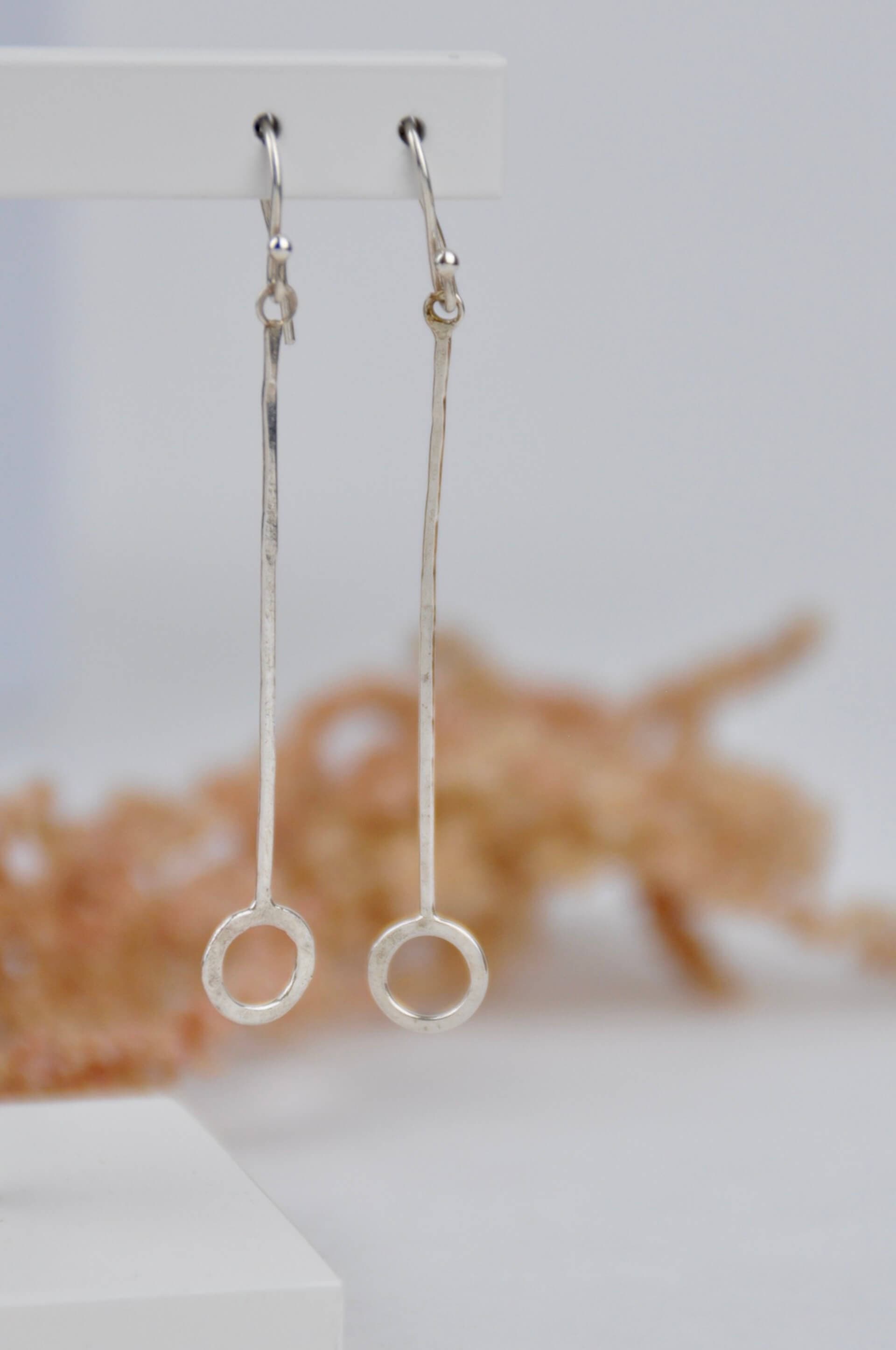 Earrings Wire (long) 'Knot' Dangle Earrings - Sterling Silver (various styles) homeware shops bristol gift shops bristol Amelia Stone Jewellery