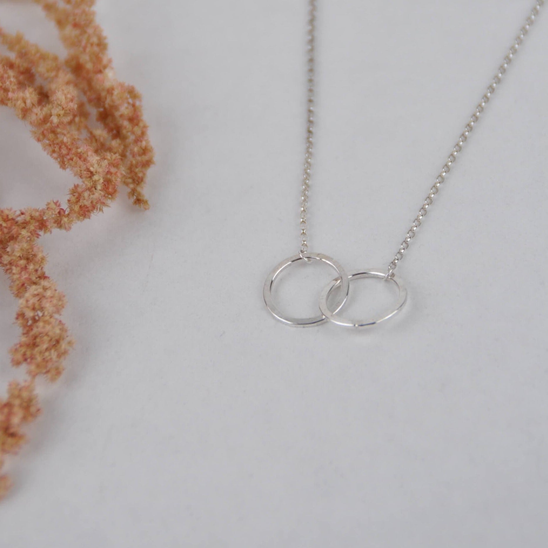 Necklace 'Double Circlet' Necklace - Sterling Silver (various styles) homeware shops bristol gift shops bristol Amelia Stone Jewellery