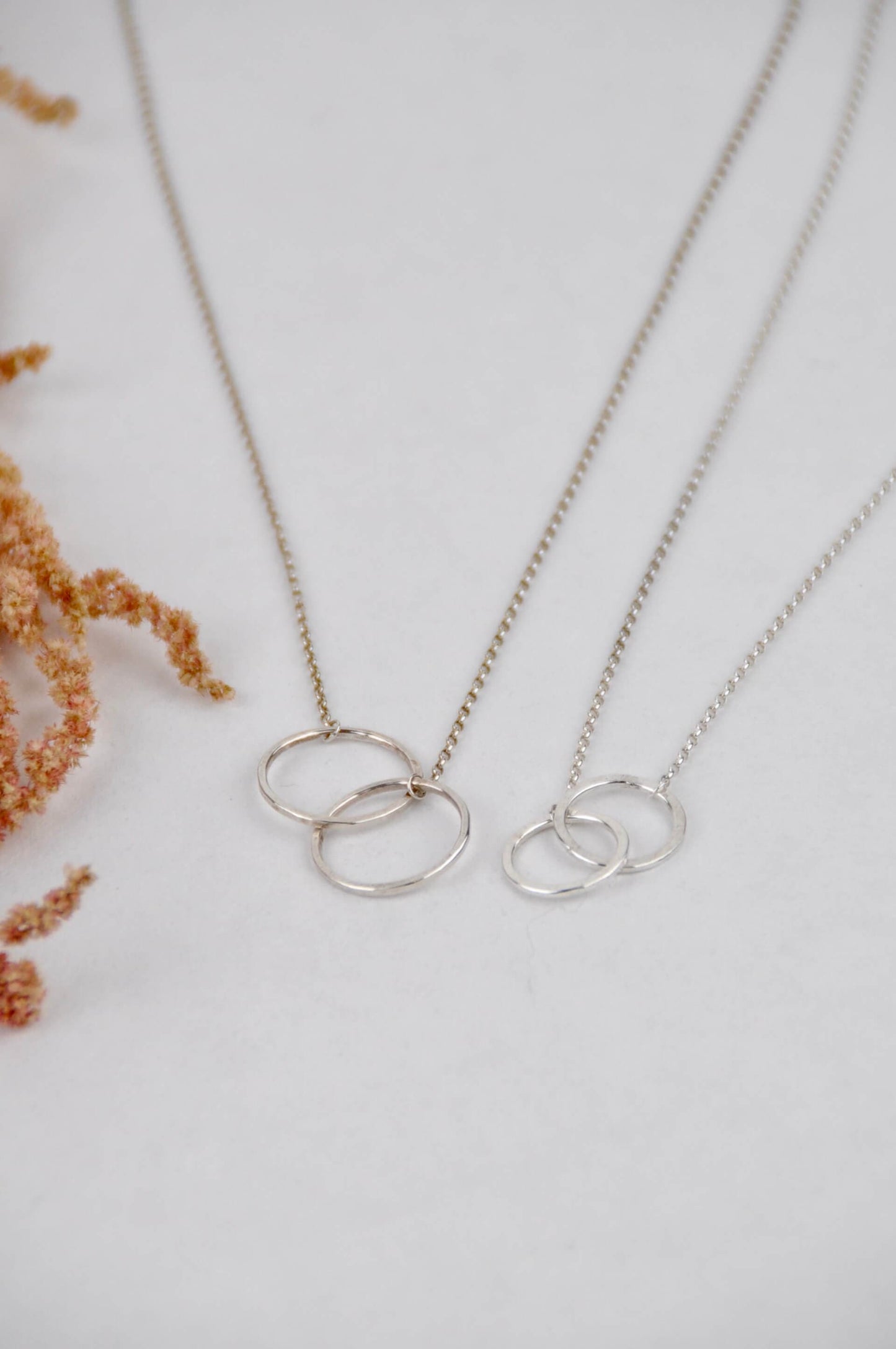Necklace 'Double Circlet' Necklace - Sterling Silver (various styles) homeware shops bristol gift shops bristol Amelia Stone Jewellery