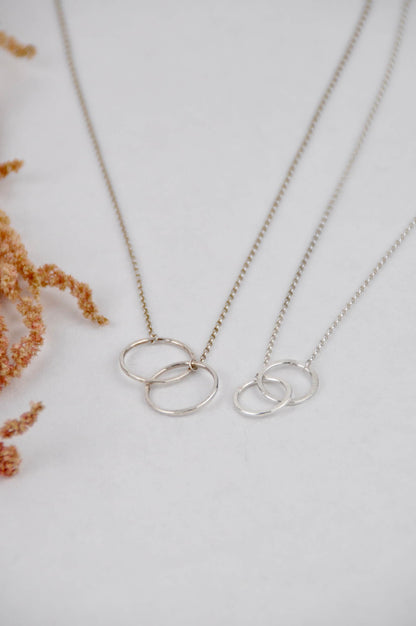 Necklace 'Double Circlet' Necklace - Sterling Silver (various styles) homeware shops bristol gift shops bristol Amelia Stone Jewellery