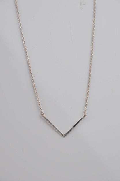 Necklace 'V' Necklace - Sterling Silver (various chain lengths) homeware shops bristol gift shops bristol Amelia Stone Jewellery