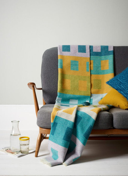 The Bristol Blanket  - hand woven lambswool homeware shops bristol gift shops bristol Angie Parker Textiles