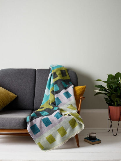 The Bristol Blanket  - hand woven lambswool homeware shops bristol gift shops bristol Angie Parker Textiles
