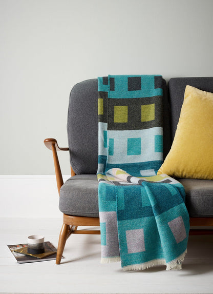 The Bristol Blanket  - hand woven lambswool homeware shops bristol gift shops bristol Angie Parker Textiles