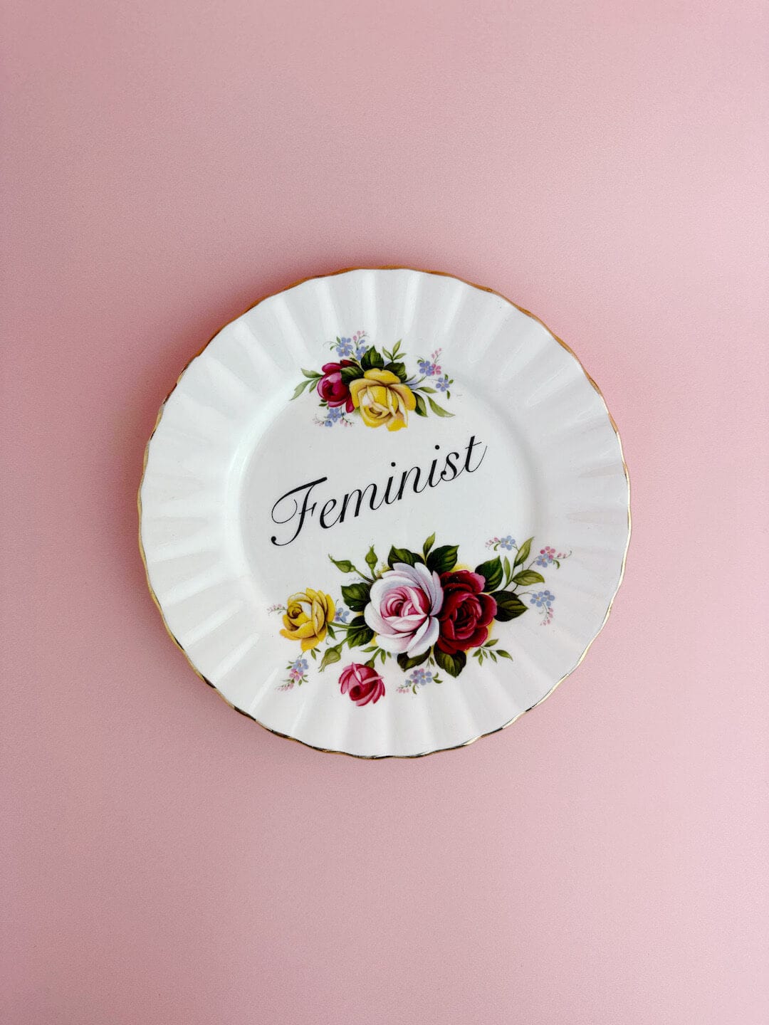 Ceramics #01 Decorative Wall Plate - Feminist (multiple designs) - *As Seen In The Guardian Gift Guide homeware shops bristol gift shops bristol Beau & Badger