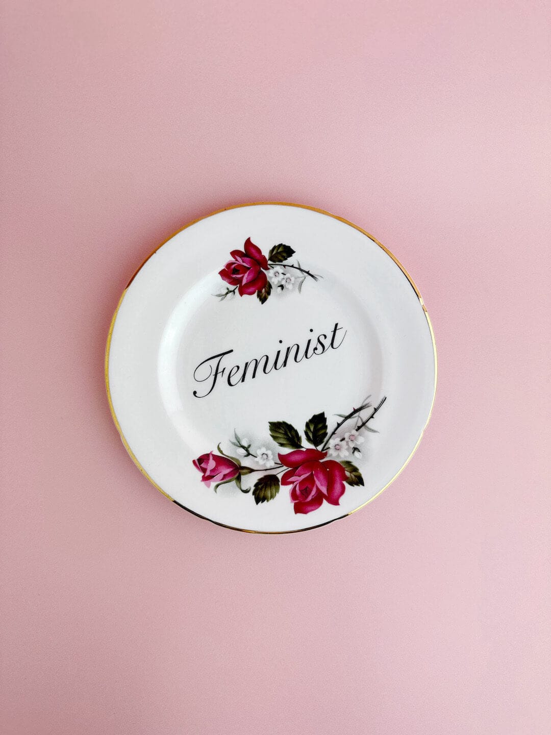 Ceramics #02 Decorative Wall Plate - Feminist (multiple designs) - *As Seen In The Guardian Gift Guide homeware shops bristol gift shops bristol Beau & Badger