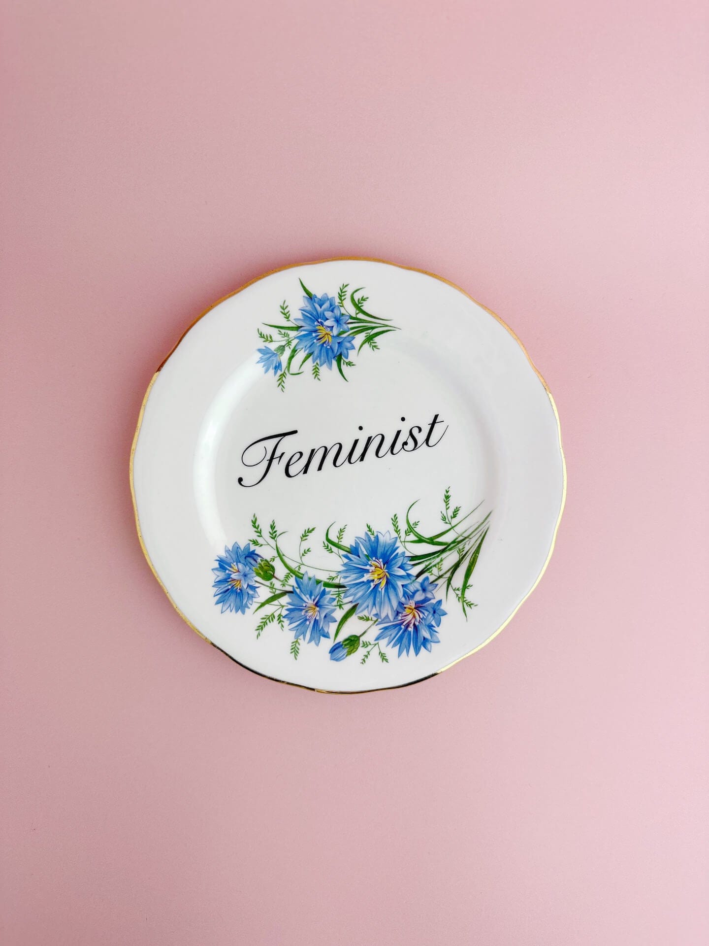 Ceramics Decorative Wall Plate - Feminist (multiple designs) - *As Seen In The Guardian Gift Guide homeware shops bristol gift shops bristol Beau & Badger