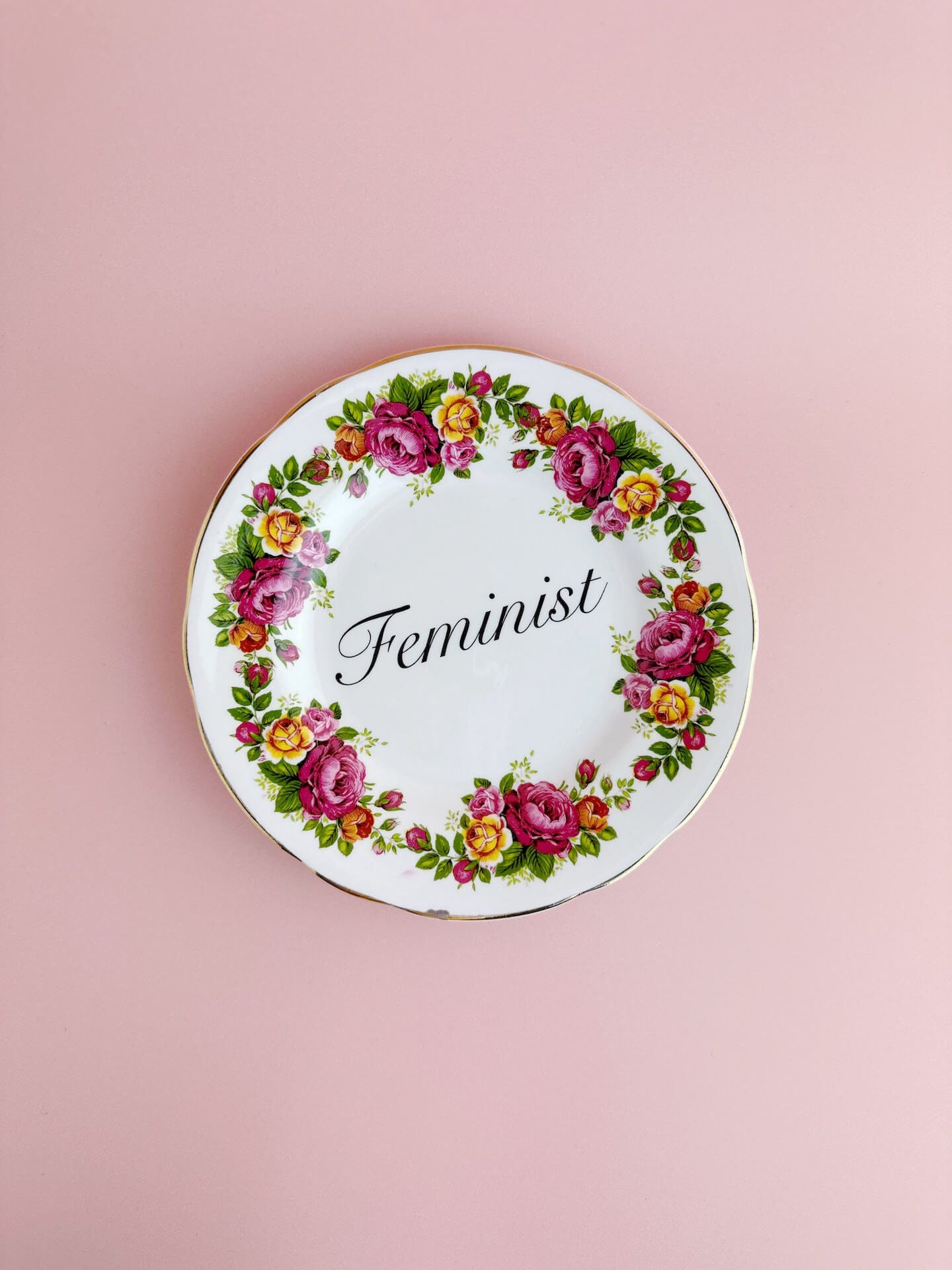 Ceramics Decorative Wall Plate - Feminist (multiple designs) - *As Seen In The Guardian Gift Guide homeware shops bristol gift shops bristol Beau & Badger