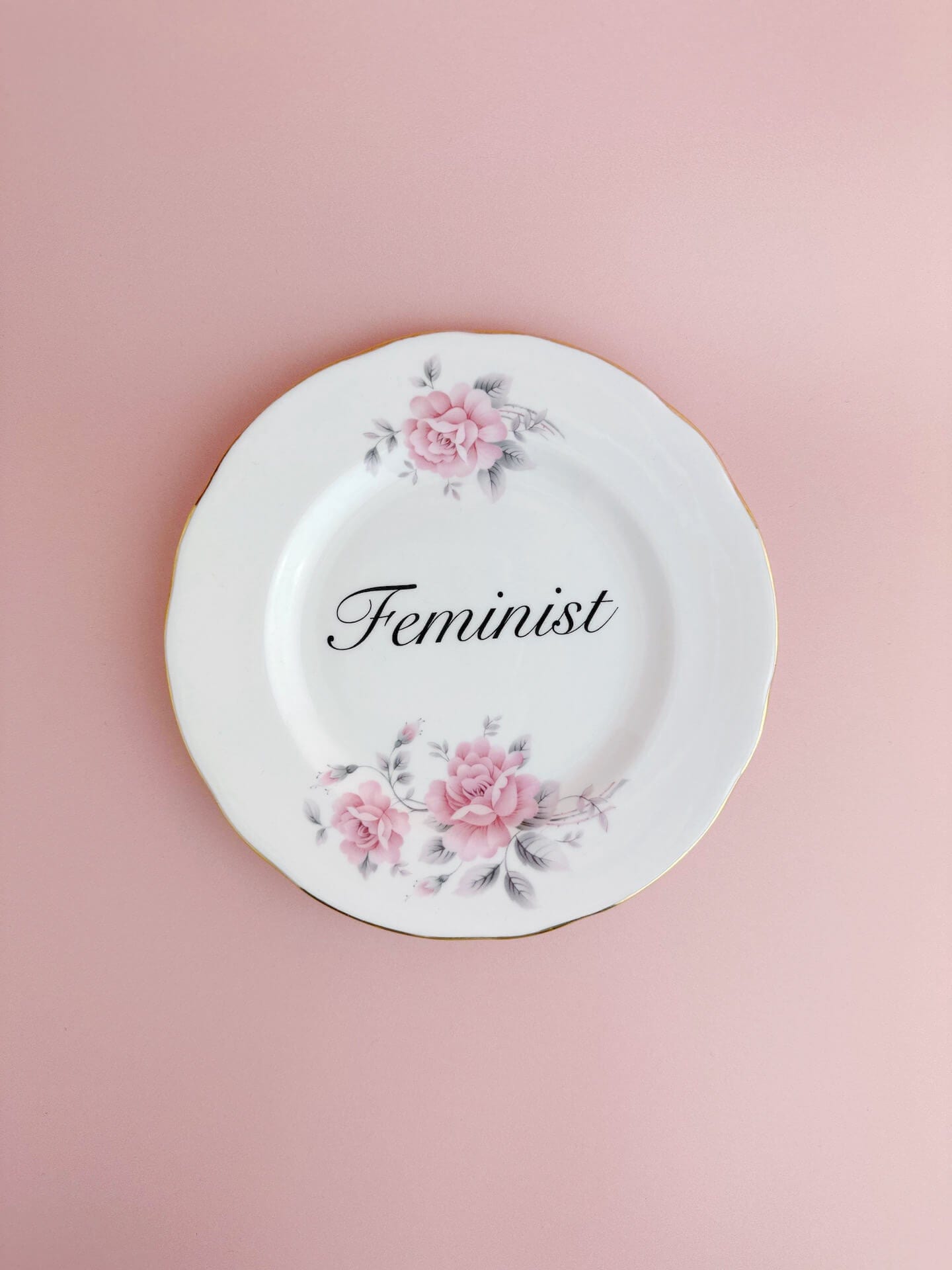 Ceramics #67 Decorative Wall Plate - Feminist (multiple designs) - *As Seen In The Guardian Gift Guide homeware shops bristol gift shops bristol Beau & Badger
