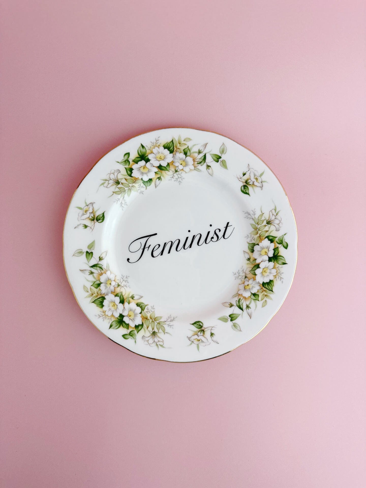 Ceramics #68 Decorative Wall Plate - Feminist (multiple designs) - *As Seen In The Guardian Gift Guide homeware shops bristol gift shops bristol Beau & Badger