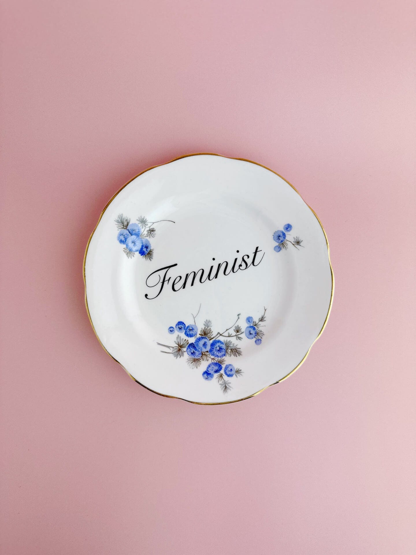 Ceramics #69 Decorative Wall Plate - Feminist (multiple designs) - *As Seen In The Guardian Gift Guide homeware shops bristol gift shops bristol Beau & Badger