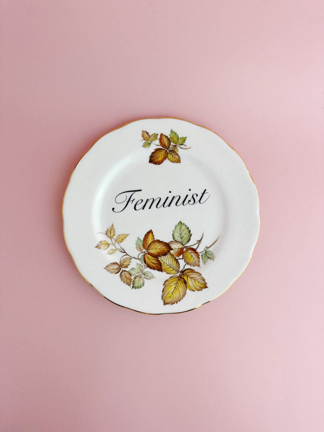 Ceramics Decorative Wall Plate - Feminist (multiple designs) - *As Seen In The Guardian Gift Guide homeware shops bristol gift shops bristol Beau & Badger