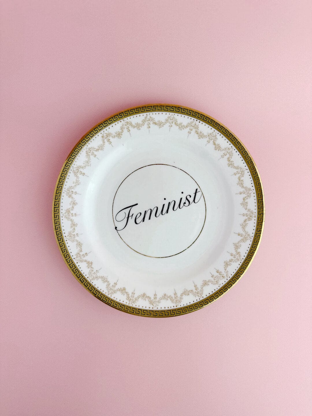 Ceramics #90 Decorative Wall Plate - Feminist (multiple designs) - *As Seen In The Guardian Gift Guide homeware shops bristol gift shops bristol Beau & Badger
