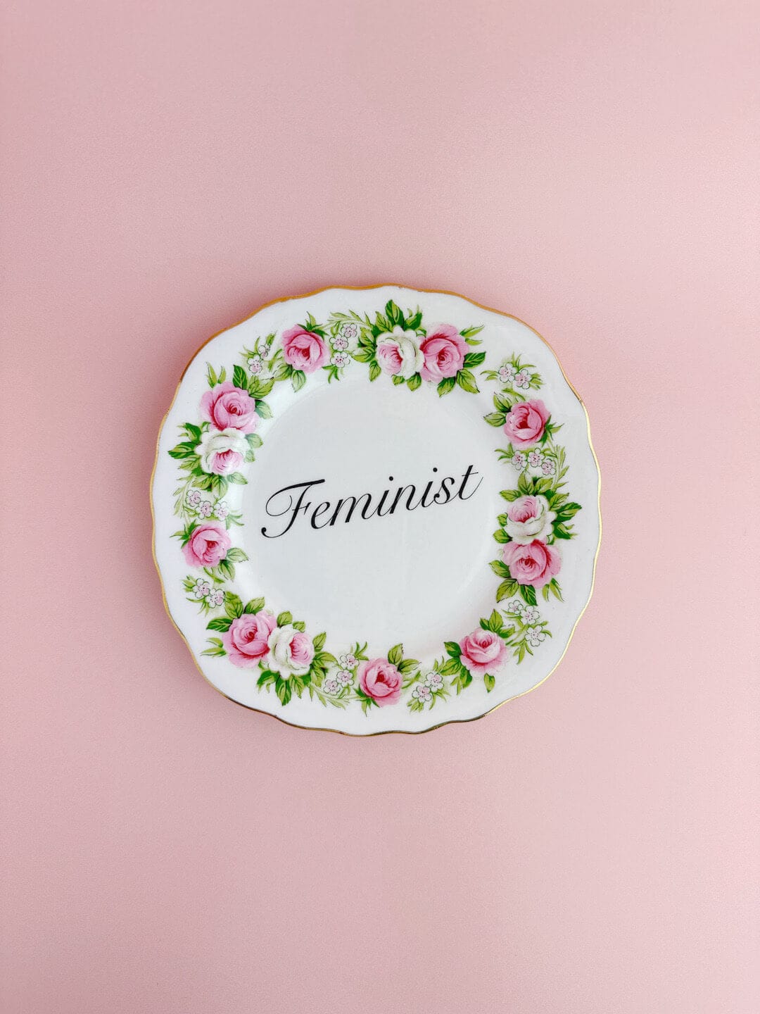 Ceramics Decorative Wall Plate - Feminist (multiple designs) - *As Seen In The Guardian Gift Guide homeware shops bristol gift shops bristol Beau & Badger