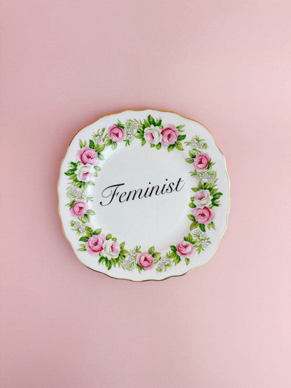 Ceramics Decorative Wall Plate - Feminist (multiple designs) - *As Seen In The Guardian Gift Guide homeware shops bristol gift shops bristol Beau & Badger