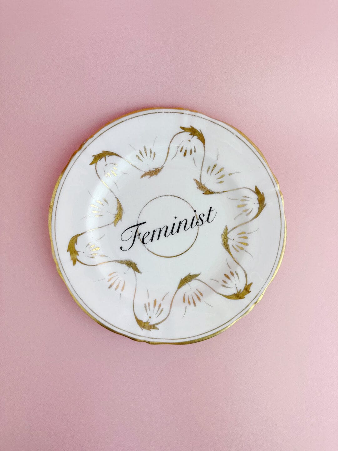 Ceramics #92 Decorative Wall Plate - Feminist (multiple designs) - *As Seen In The Guardian Gift Guide homeware shops bristol gift shops bristol Beau & Badger
