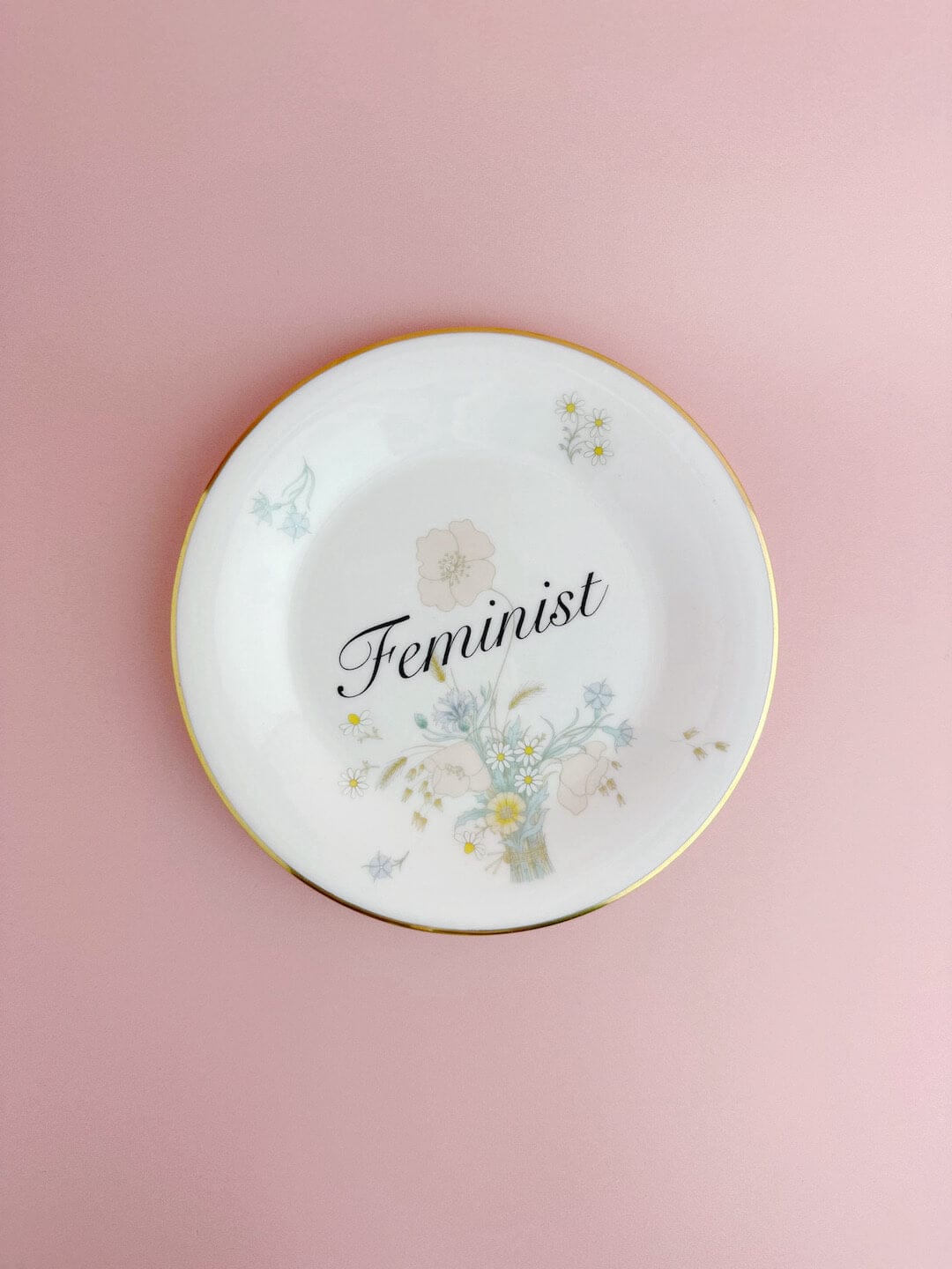 Ceramics #95 Decorative Wall Plate - Feminist (multiple designs) - *As Seen In The Guardian Gift Guide homeware shops bristol gift shops bristol Beau & Badger
