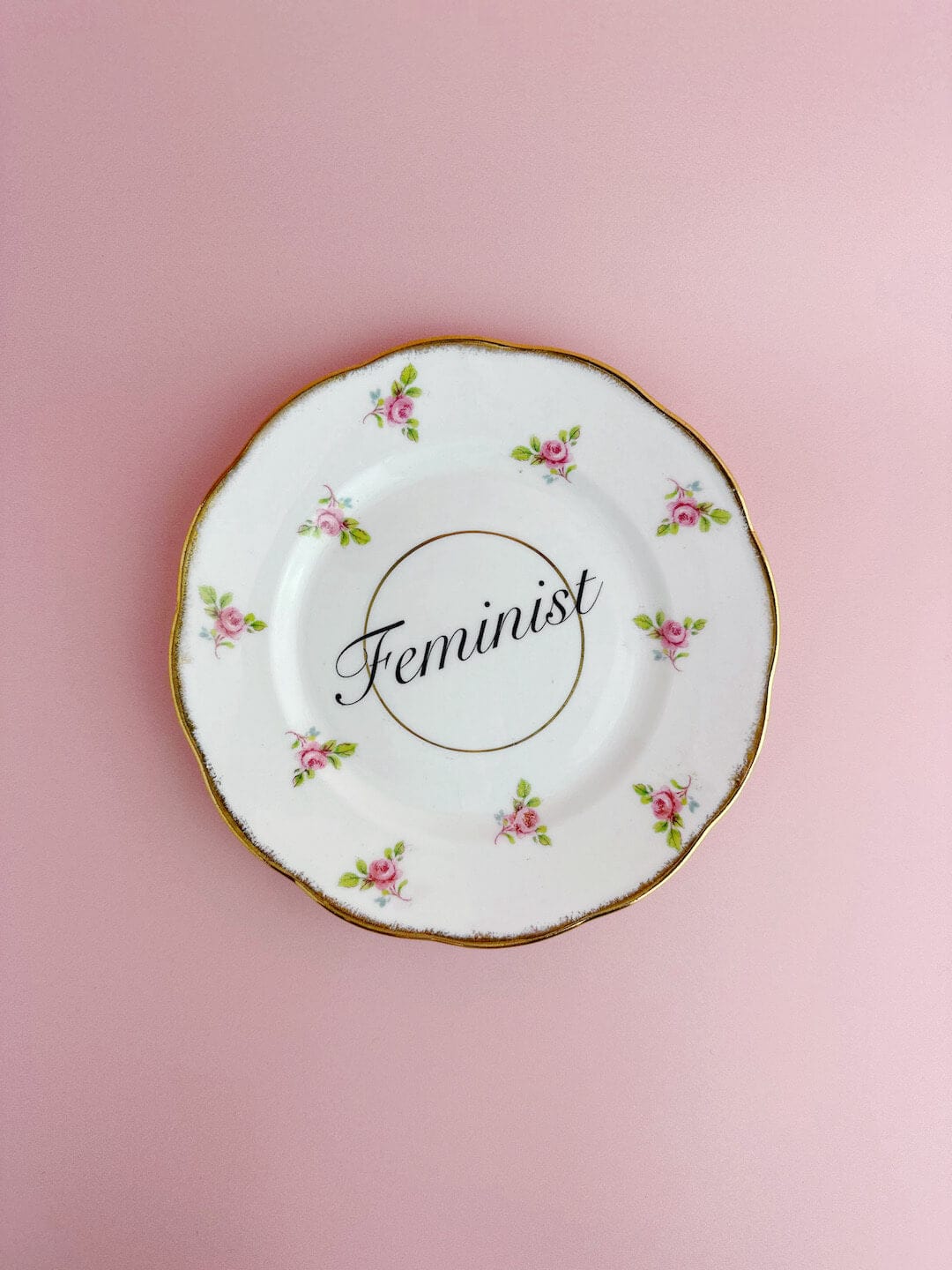 Ceramics #98 Decorative Wall Plate - Feminist (multiple designs) - *As Seen In The Guardian Gift Guide homeware shops bristol gift shops bristol Beau & Badger