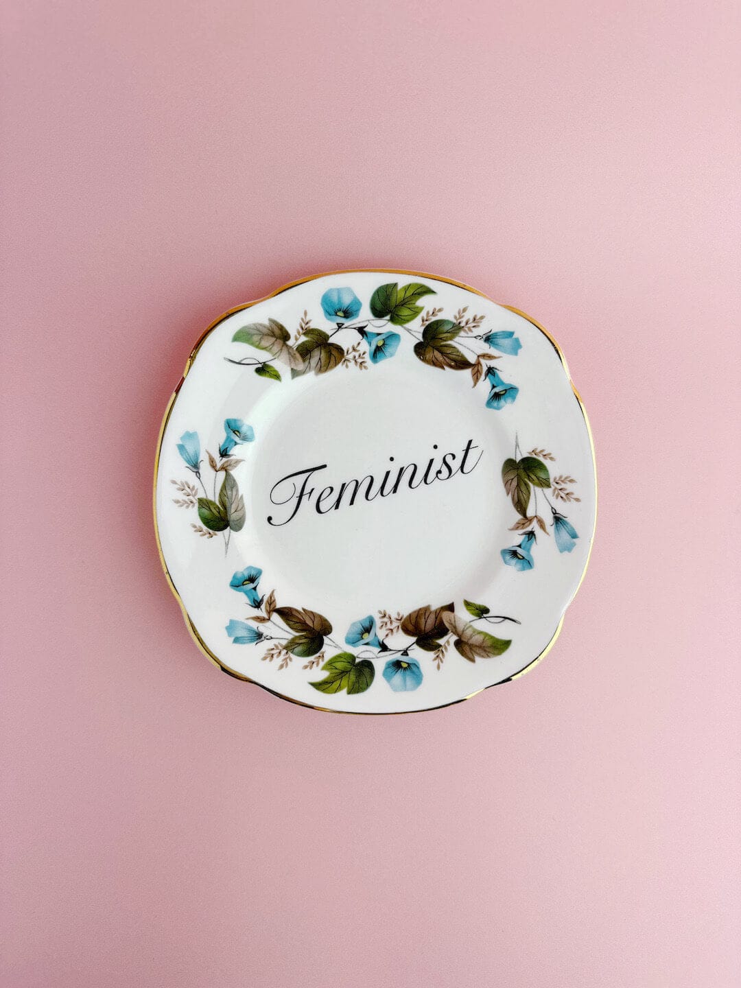 Ceramics #99 Decorative Wall Plate - Feminist (multiple designs) - *As Seen In The Guardian Gift Guide homeware shops bristol gift shops bristol Beau & Badger