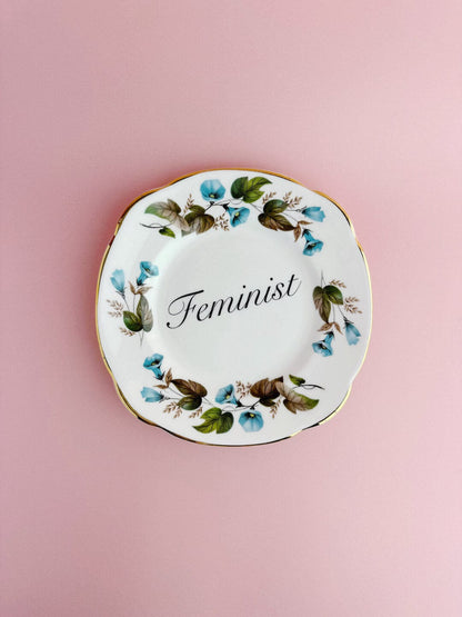 Ceramics #99 Decorative Wall Plate - Feminist (multiple designs) - *As Seen In The Guardian Gift Guide homeware shops bristol gift shops bristol Beau & Badger