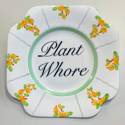 Ceramics B Decorative Wall Plate - Plant Wh*re (various styles) homeware shops bristol gift shops bristol Beau & Badger
