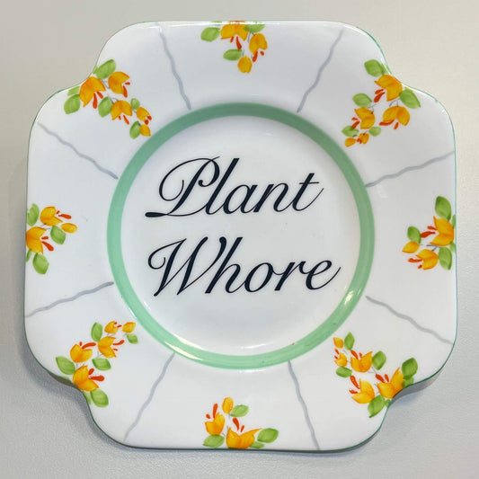 Ceramics B Decorative Wall Plate - Plant Wh*re (various styles) homeware shops bristol gift shops bristol Beau & Badger