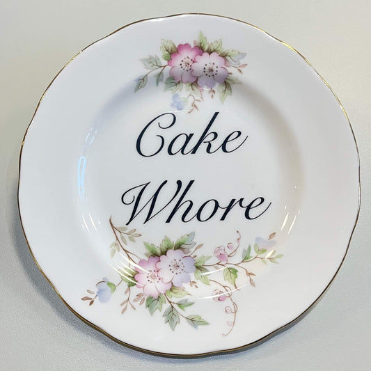 Ceramics D Decorative Wall Plate - Cake Wh*re (various styles) homeware shops bristol gift shops bristol Beau & Badger