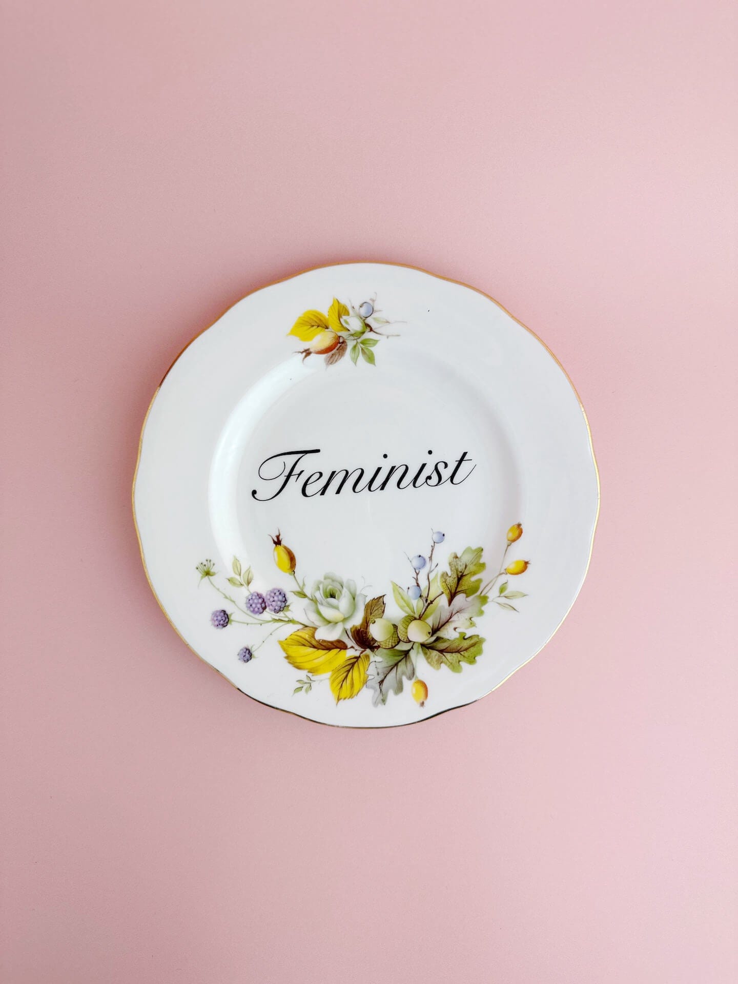 Ceramics Decorative Wall Plate - Feminist (multiple designs) - *As Seen In The Guardian Gift Guide homeware shops bristol gift shops bristol Beau & Badger